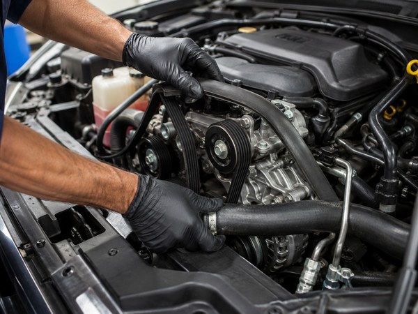 Automotive belt and hose service