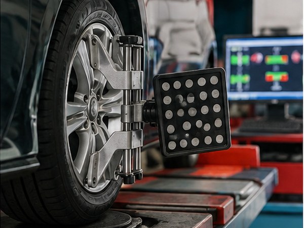 Computerized wheel alignment service